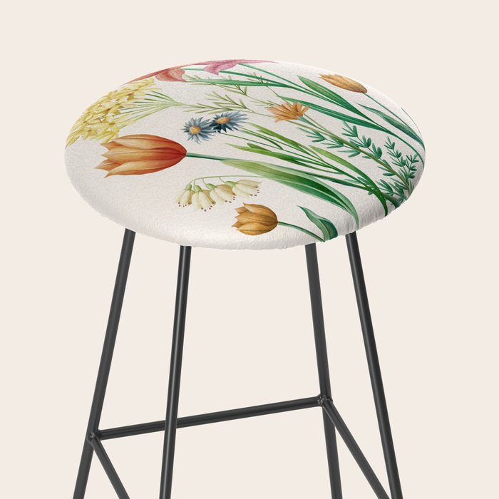 Vibrant Flowers 03 Stool Gallery Image 2