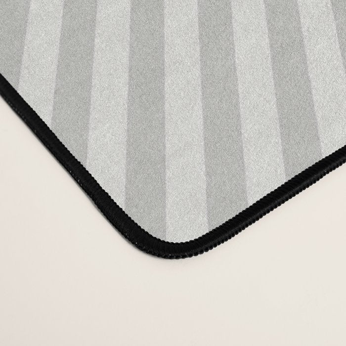 Angular Stripes - White and Grey Desk Mat Gallery Image 4