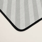 Angular Stripes - White and Grey Desk Mat Gallery Image 4