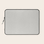Angular Stripes - White and Grey Laptop Sleeve Gallery Image 1