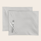 Angular Stripes - White and Grey Placemat Gallery Image 1