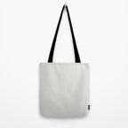 Angular Stripes - White and Grey Tote Bag Gallery Image 2