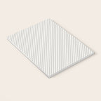 Angular Stripes - White and Grey Notebook Gallery Image 3