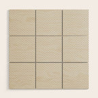 Angular Stripes - White and Grey Wood Wall Art Gallery Image 1