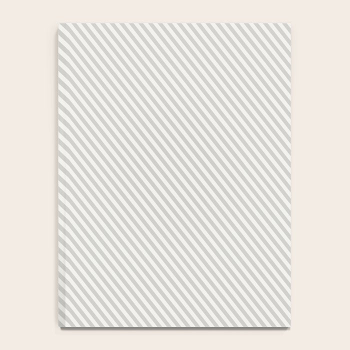 Angular Stripes - White and Grey Notebook Gallery Image 4