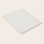 Angular Stripes - White and Grey Notebook Gallery Image 2