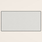 Angular Stripes - White and Grey Desk Mat Gallery Image 3