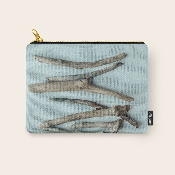 Beach Driftwood x Minimalist still life photograph Carry All Pouch Gallery Image 1