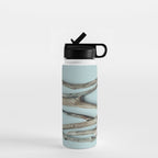 Beach Driftwood x Minimalist still life photograph Water Bottle Gallery Image 1