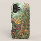 Ernst Haeckel Muscinae Microscopic Landscape iPhone Case Gallery Image 1