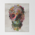 SKULL 2 Throw Blanket Gallery Image 2