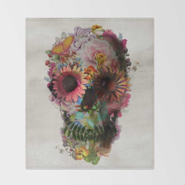 SKULL 2 Throw Blanket Gallery Image 2