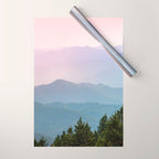 Smoky Mountain Pastel Sunset II Wrapping Paper Gallery Image 1