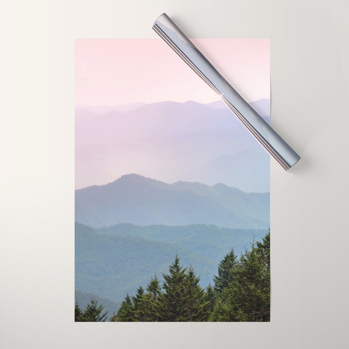 Smoky Mountain Pastel Sunset II Wrapping Paper Gallery Image 1
