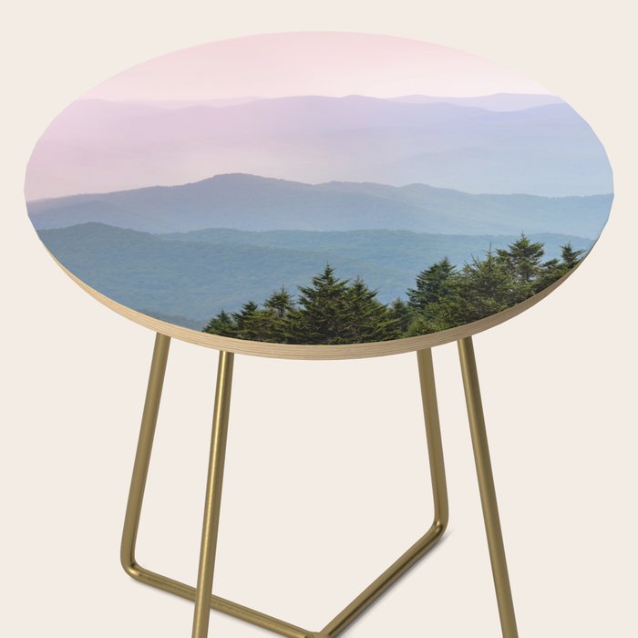 Smoky Mountain Pastel Sunset II Side Table Gallery Image 2