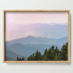 Smoky Mountain Pastel Sunset II Serving Tray Gallery Image 1