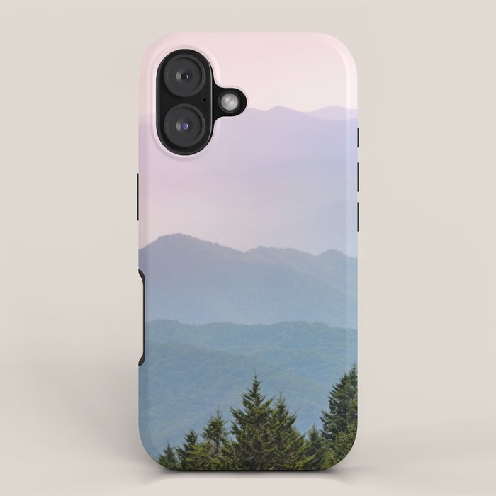 Smoky Mountain Pastel Sunset II iPhone Case Gallery Image 1