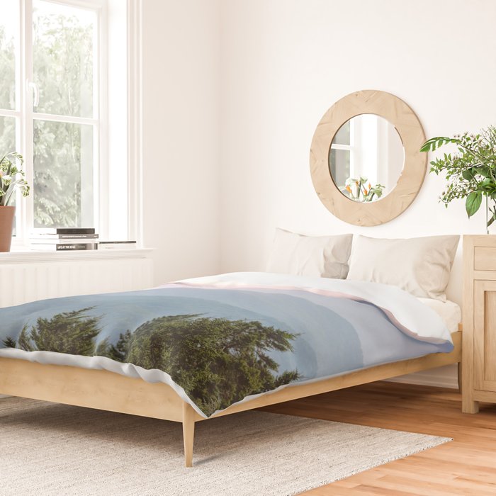 Smoky Mountain Pastel Sunset II Duvet Cover Gallery Image 2