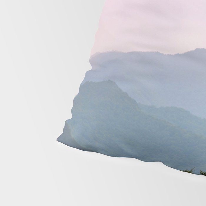 Smoky Mountain Pastel Sunset II Pillow Sham Gallery Image 4