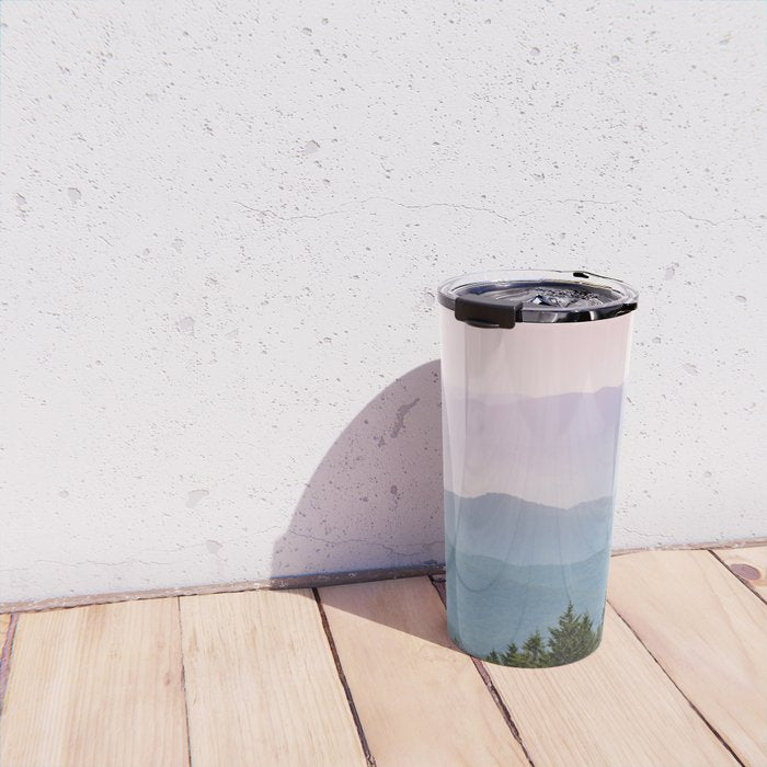 Smoky Mountain Pastel Sunset II Travel Mug Gallery Image 4