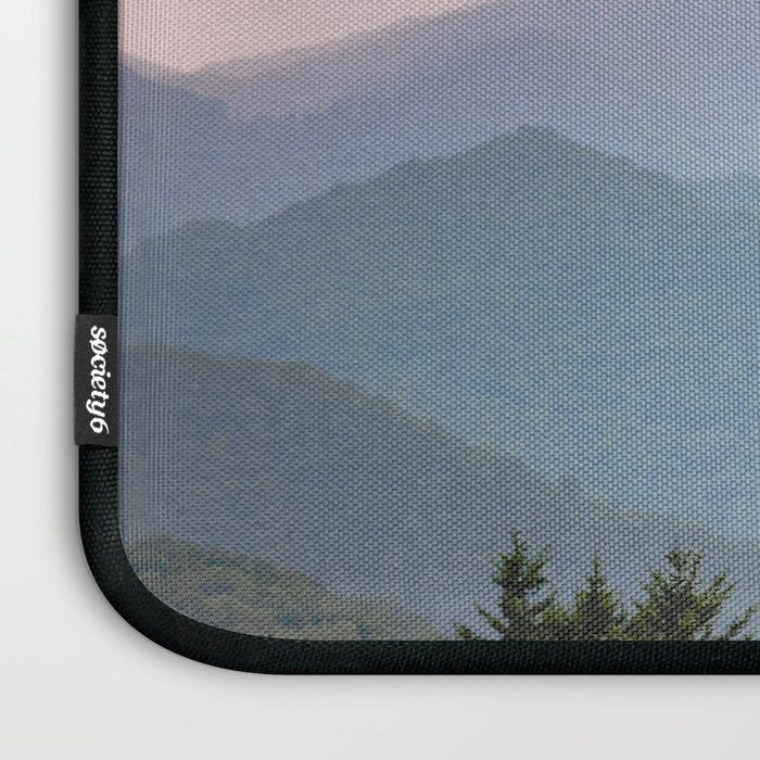 Smoky Mountain Pastel Sunset II Laptop Sleeve Gallery Image 3