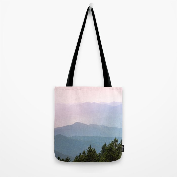 Smoky Mountain Pastel Sunset II Tote Bag Gallery Image 2