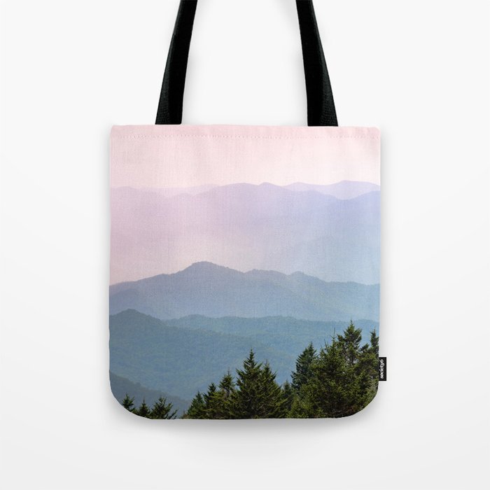 Smoky Mountain Pastel Sunset II Tote Bag Gallery Image 1