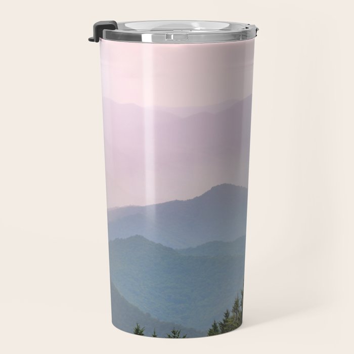 Smoky Mountain Pastel Sunset II Travel Mug Gallery Image 3
