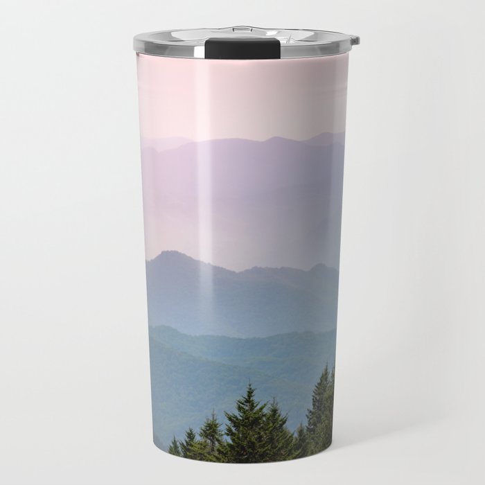 Smoky Mountain Pastel Sunset II Travel Mug Gallery Image 1