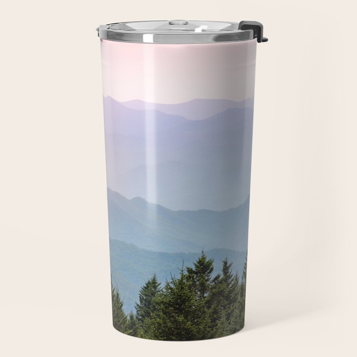 Smoky Mountain Pastel Sunset II Travel Mug Gallery Image 2