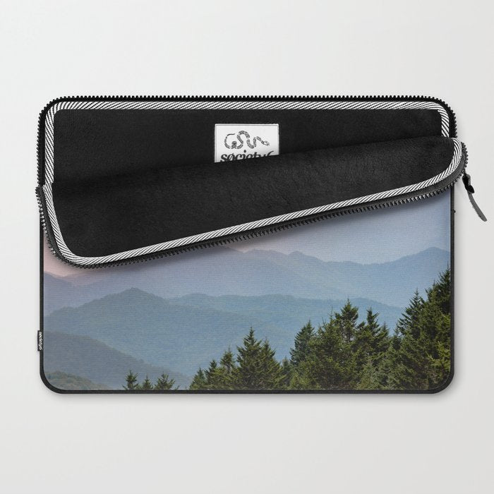 Smoky Mountain Pastel Sunset II Laptop Sleeve Gallery Image 2