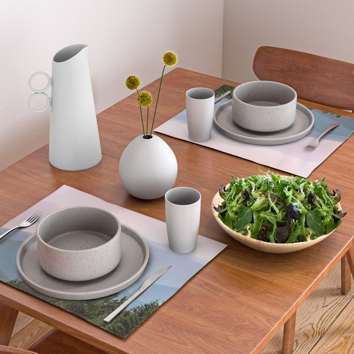 Smoky Mountain Pastel Sunset II Placemat Gallery Image 2