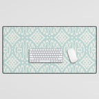 IKAT II . AQUA Desk Mat Gallery Image 1