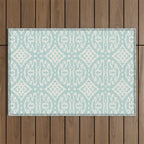 IKAT II . AQUA Outdoor Rug Gallery Image 1