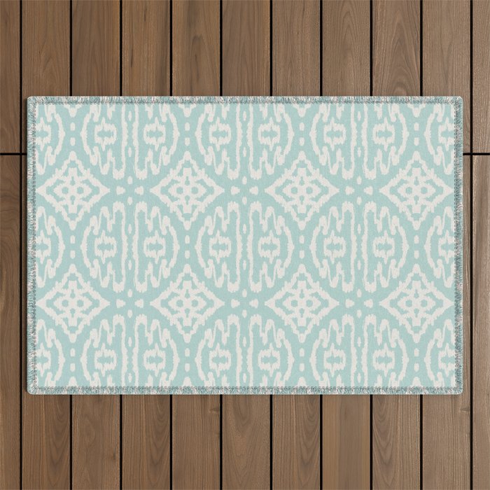 IKAT II . AQUA Outdoor Rug Gallery Image 1