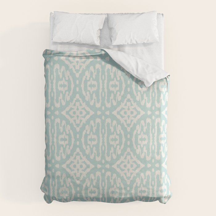 IKAT II . AQUA Duvet Cover Gallery Image 6