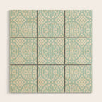 IKAT II . AQUA Wood Wall Art Gallery Image 1