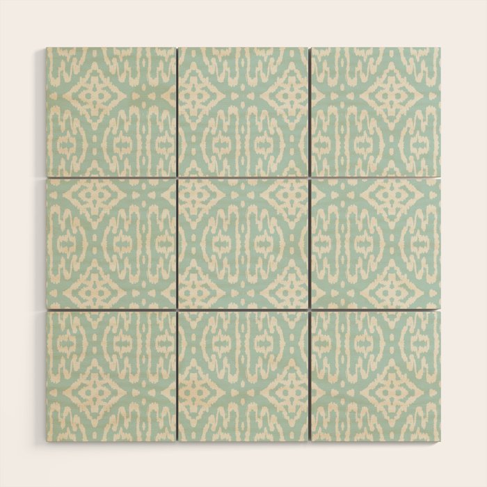 IKAT II . AQUA Wood Wall Art Gallery Image 1