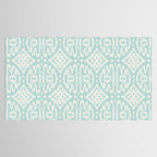IKAT II . AQUA Tablecloth Gallery Image 2