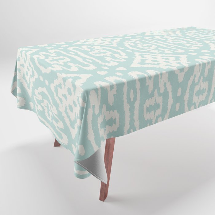 IKAT II . AQUA Tablecloth Gallery Image 1