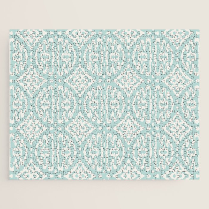 IKAT II . AQUA Jigsaw Puzzle Gallery Image 1