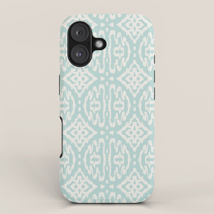 IKAT II . AQUA iPhone Case Gallery Image 1