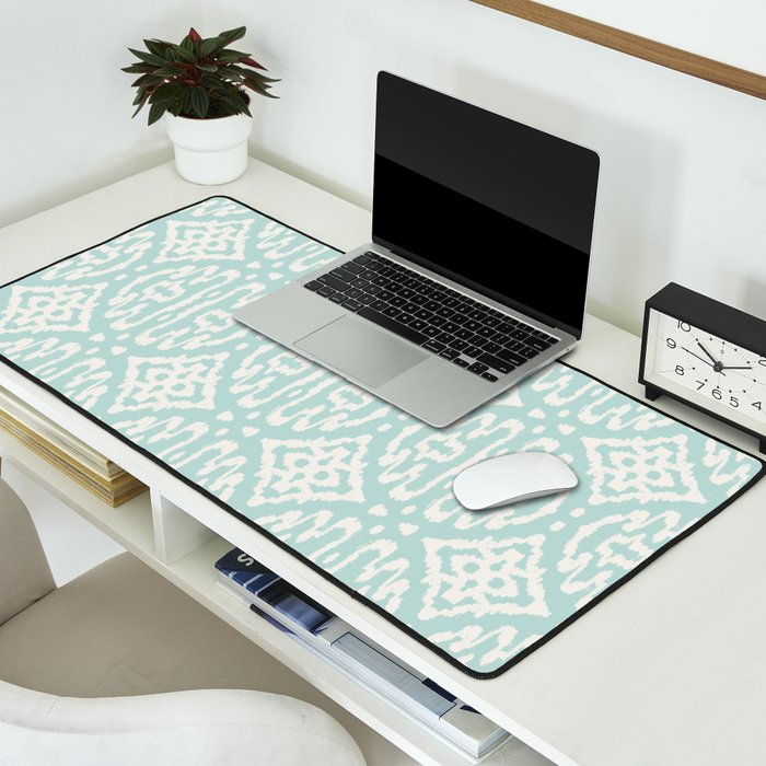 IKAT II . AQUA Desk Mat Gallery Image 2