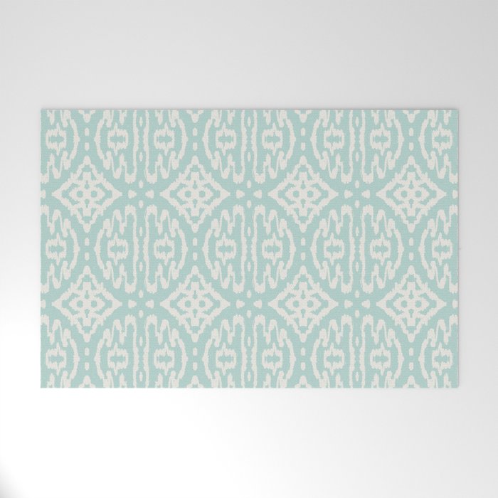IKAT II . AQUA Welcome Mat Gallery Image 1