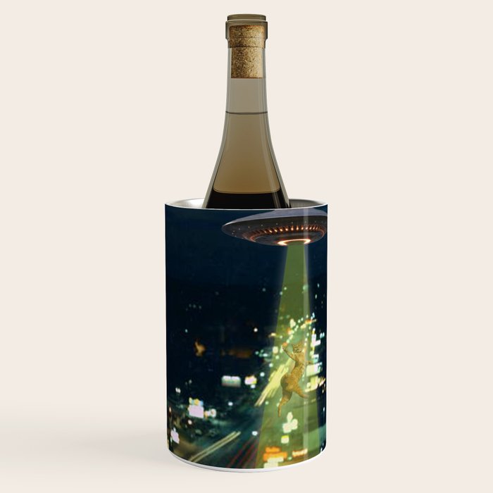 Meow! Cat abduction Wine Chiller Gallery Image 1