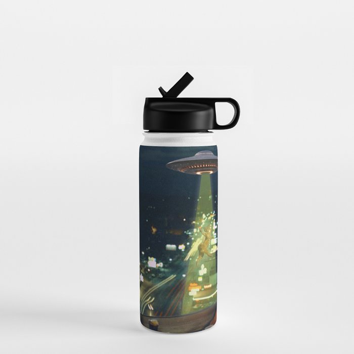 Meow! Cat abduction Water Bottle Gallery Image 1