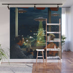Meow! Cat abduction Wall Mural Gallery Image 1
