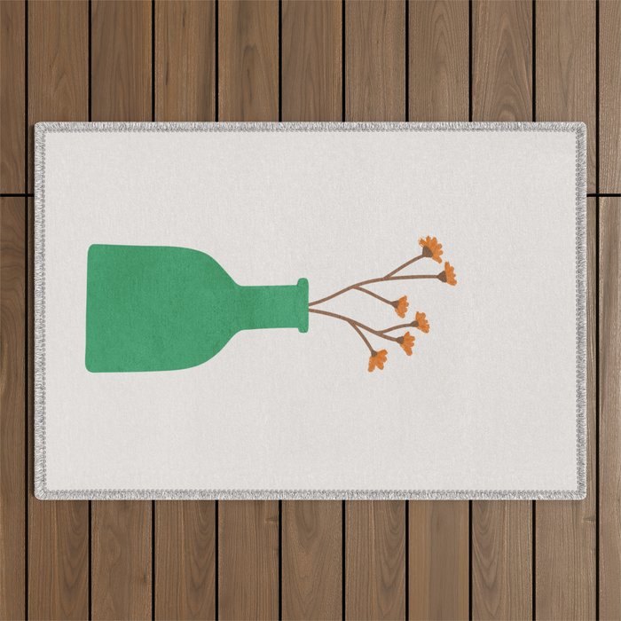 Little Vase Design 2 Outdoor Rug Gallery Image 1