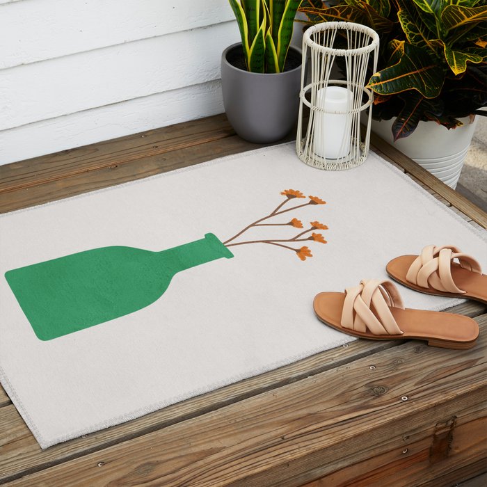 Little Vase Design 2 Outdoor Rug Gallery Image 2