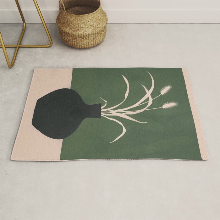 Minimal Abstract Vase Art I Rug Gallery Image 1